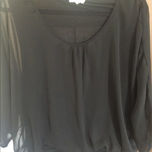 Black shear blouse
